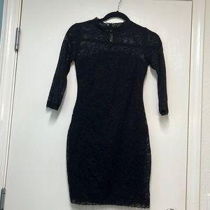 Black lace dress
